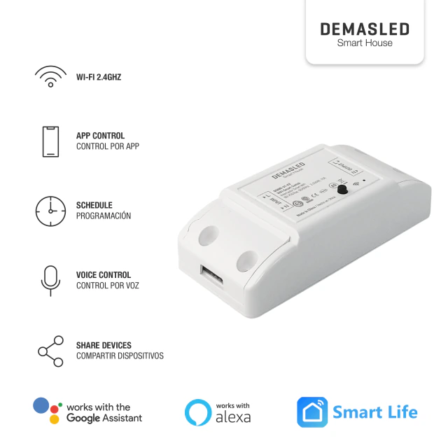 Receptor WiFi para monitoreo de consumo eléctrico – 10A DOMO-31-A3 - Imagen 3