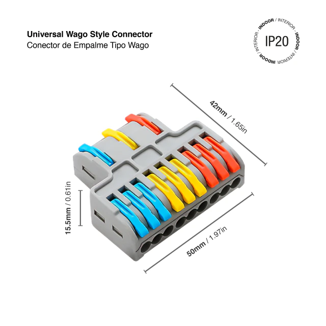 Conector de empalme tipo Fast Clip – 3 a 9 polos  CNC‑102 - Imagen 3