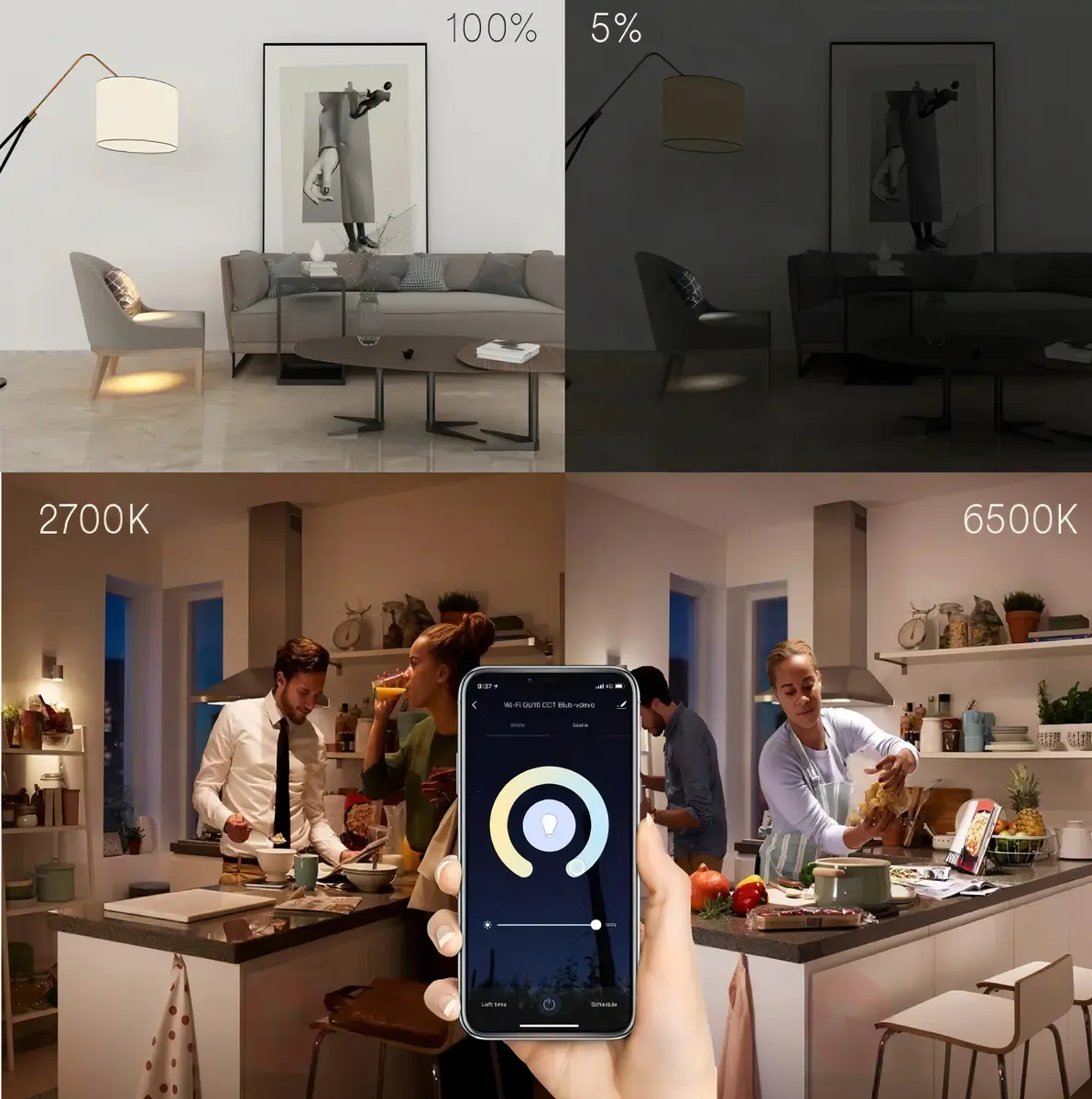 Lámpara LED RGB Smart WiFi 9W E27 – Linda Smart - Imagen 3