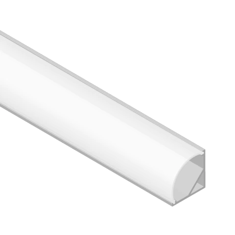Perfil de Aluminio Esquinero De Aplicar Para Tira Led x 2 Metros Incluye Punteras - Imagen 2