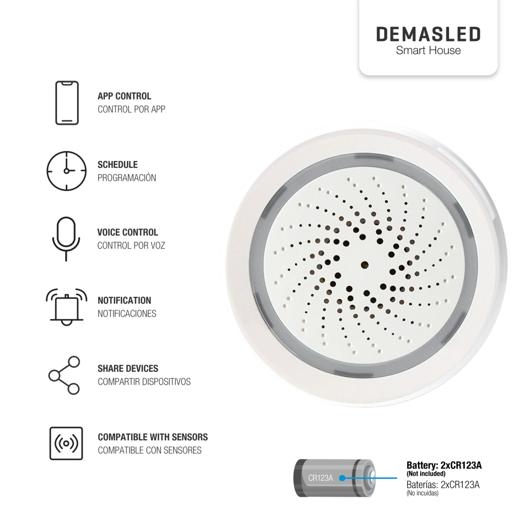 Sirena de Alarma Smart WiFi 100dB – DOMO-81 - Imagen 3