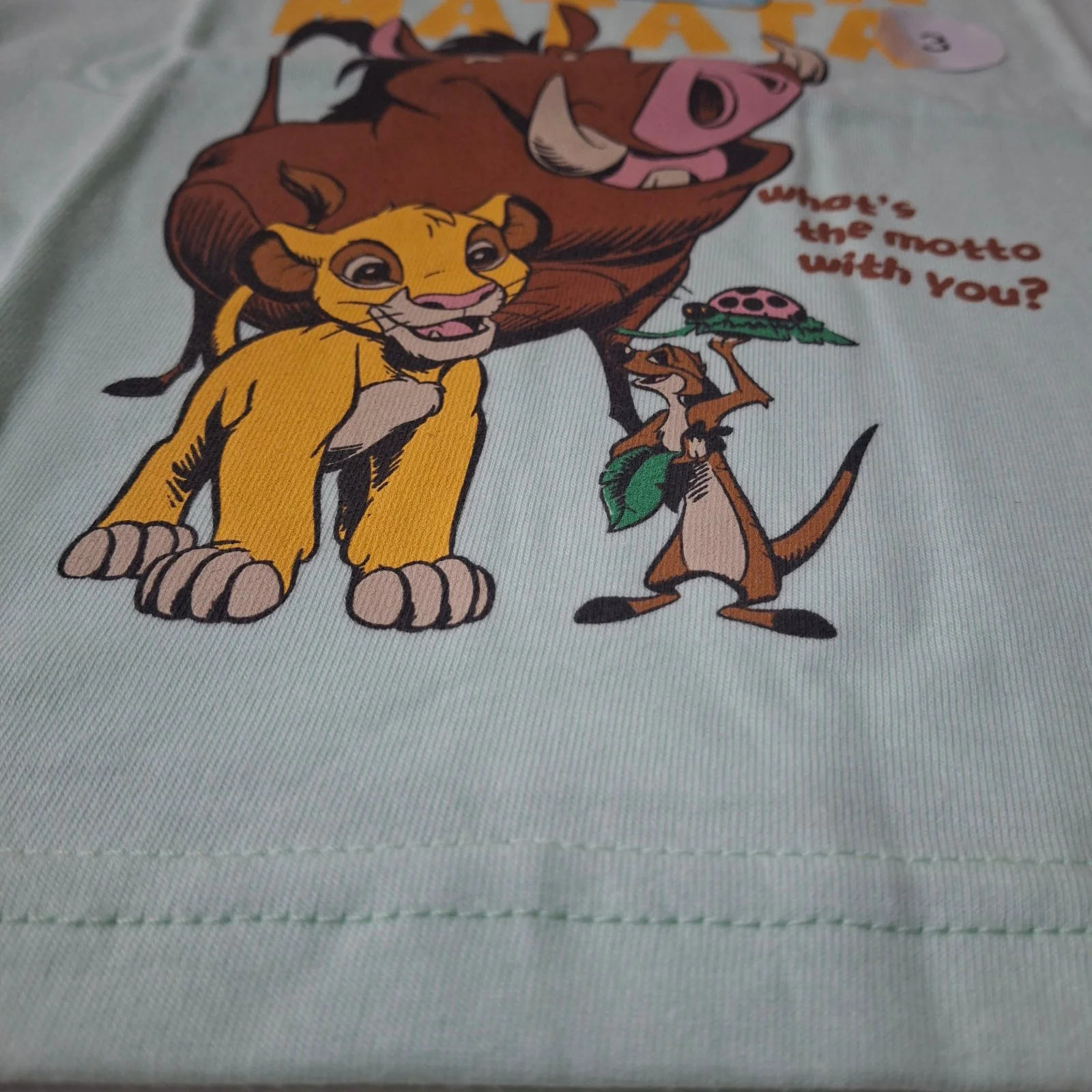 Remera Bebé Disney Hakuna Matata verde - Imagen 3
