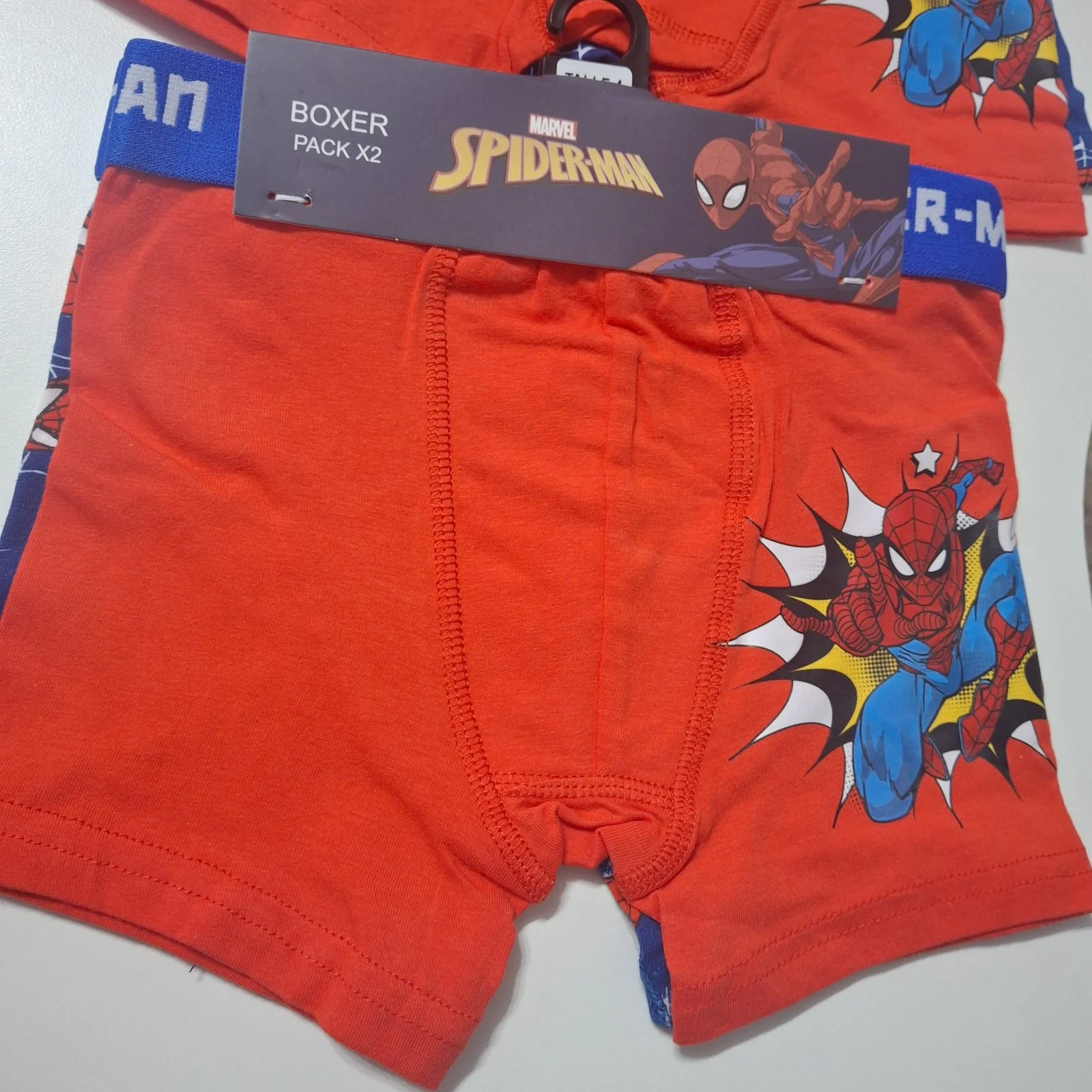 Boxer algodón Marvel Spiderman pack ×2