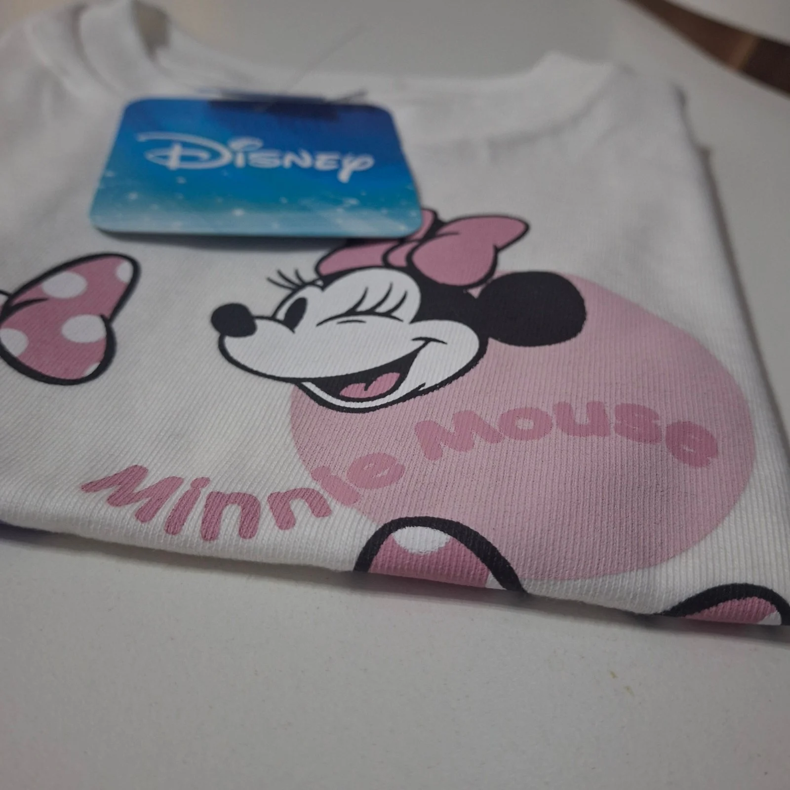 Remera de algodón Disney Minnie Moños blanca - Imagen 2