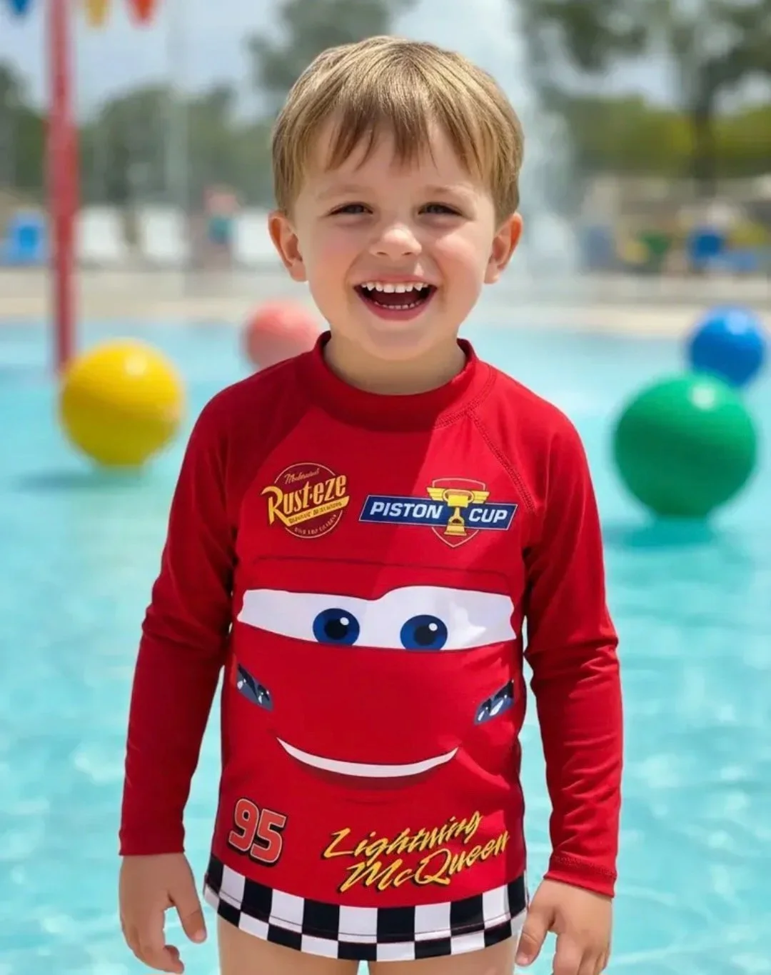 Camiseta UV50 Rayo McQueen — licencia oficial - Imagen 4