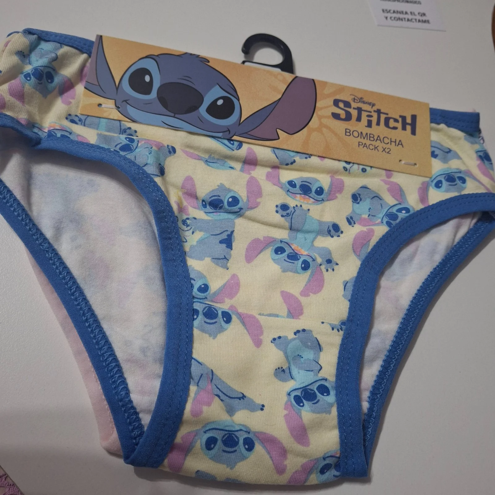 Bombachas de algodón Disney Stitch pack ×2