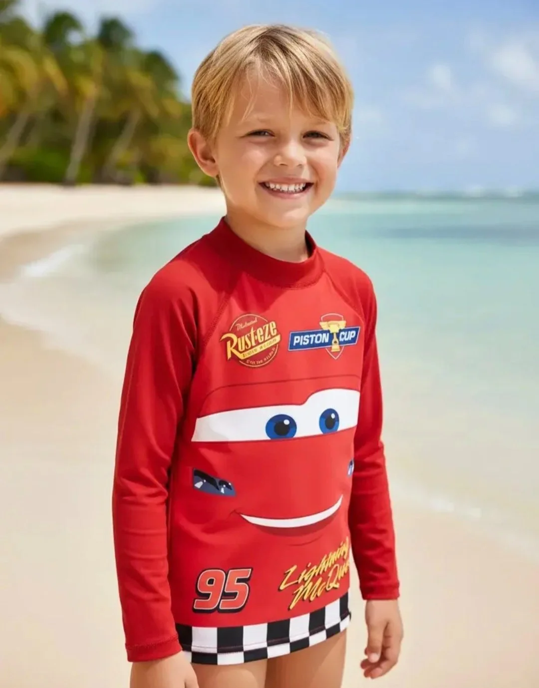 Camiseta UV50 Rayo McQueen — licencia oficial - Imagen 2