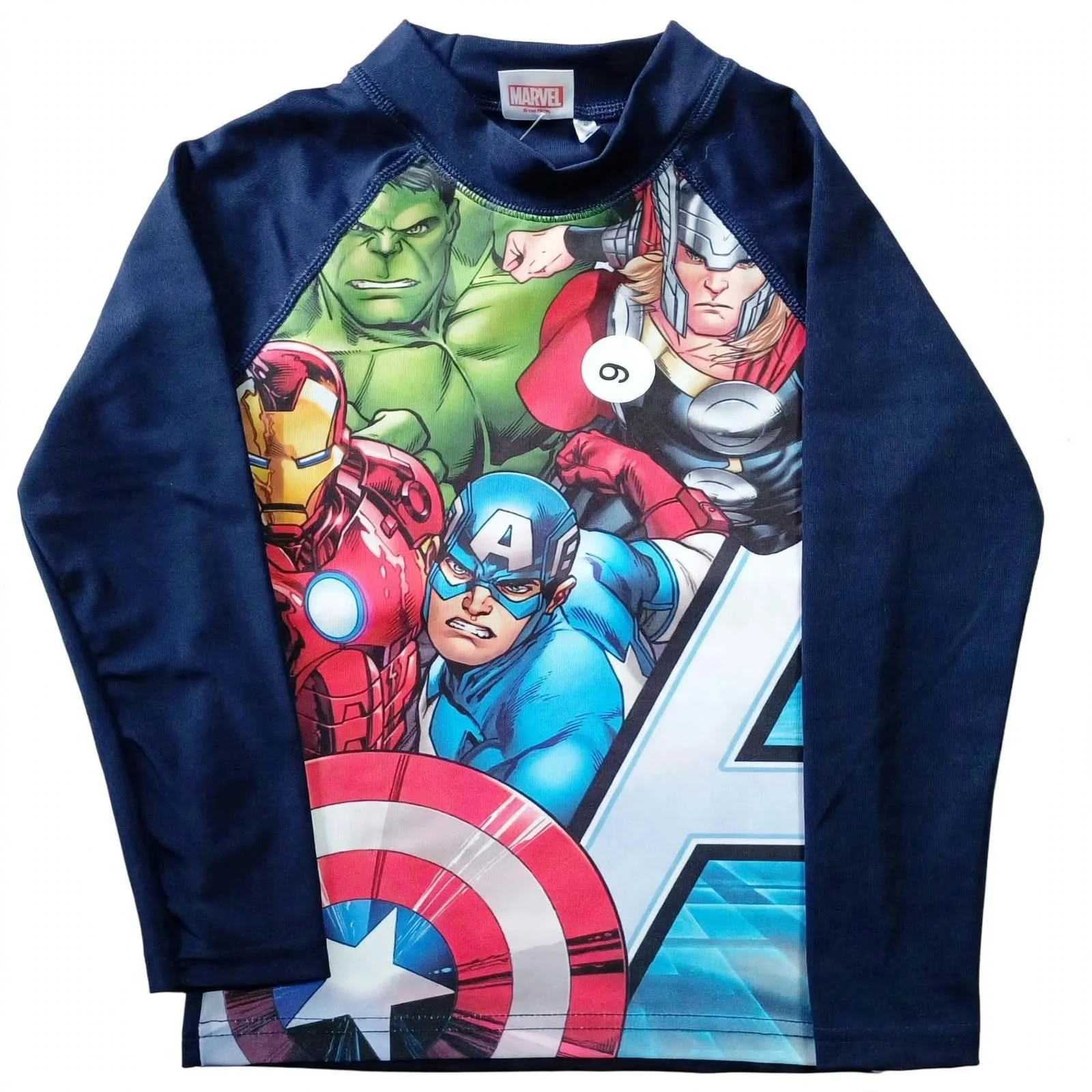 Camiseta UV50 Marvel Avengers manga larga
