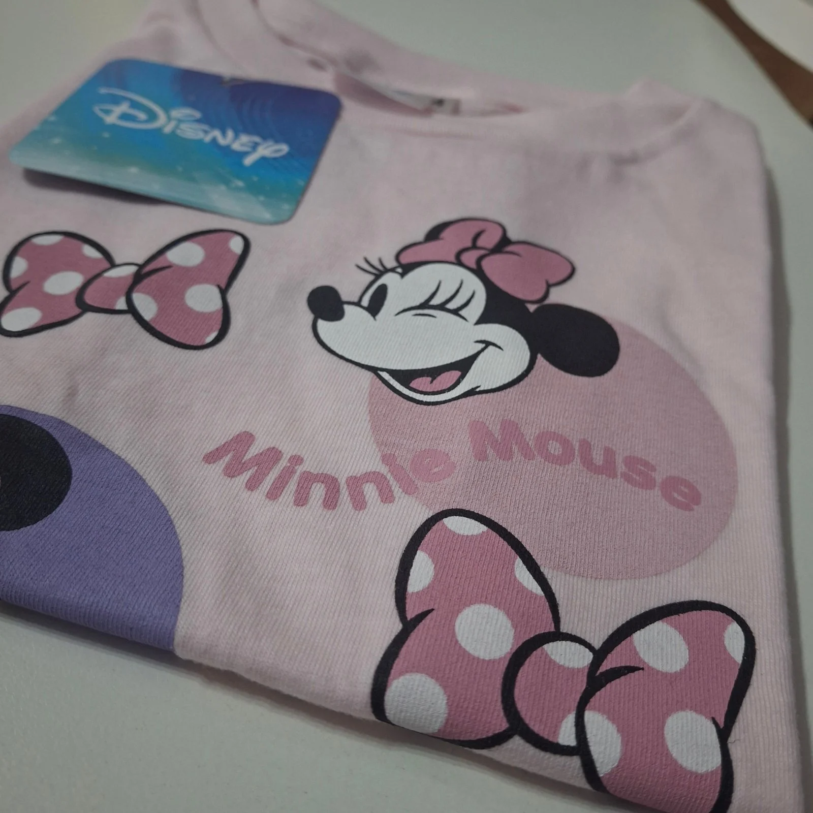 Remera de algodón Disney Minnie Moños rosa - Imagen 3