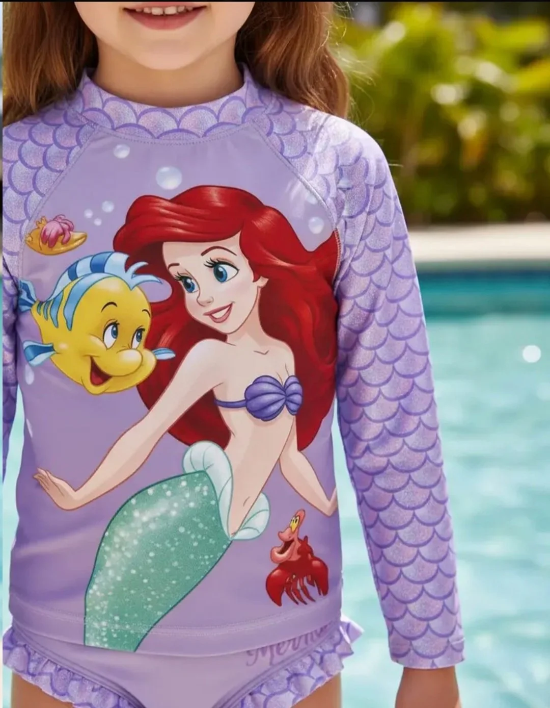 Camiseta UV50 Disney Sirenita Manga Larga - Imagen 4