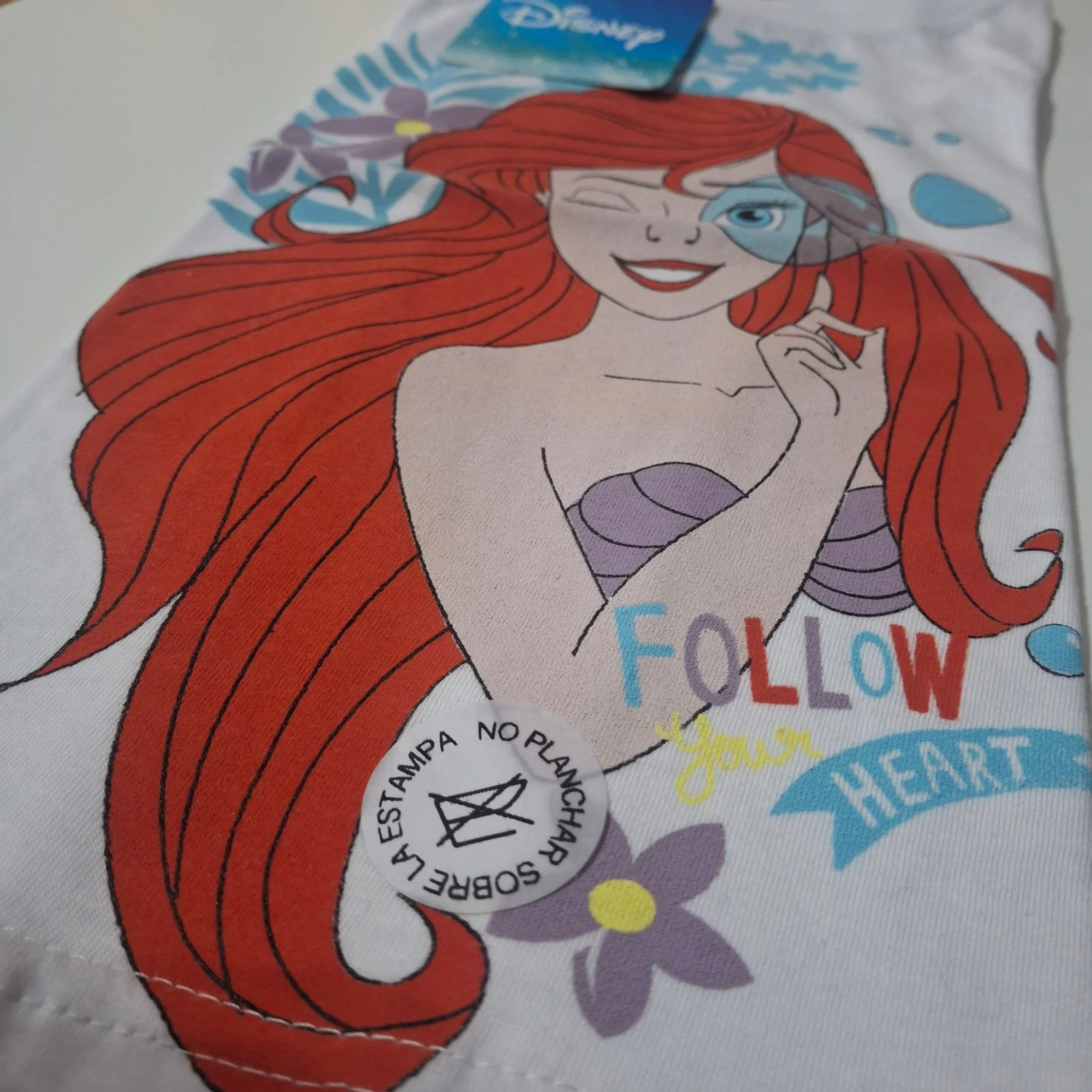 Remera de algodón Disney Sirenita - Imagen 3