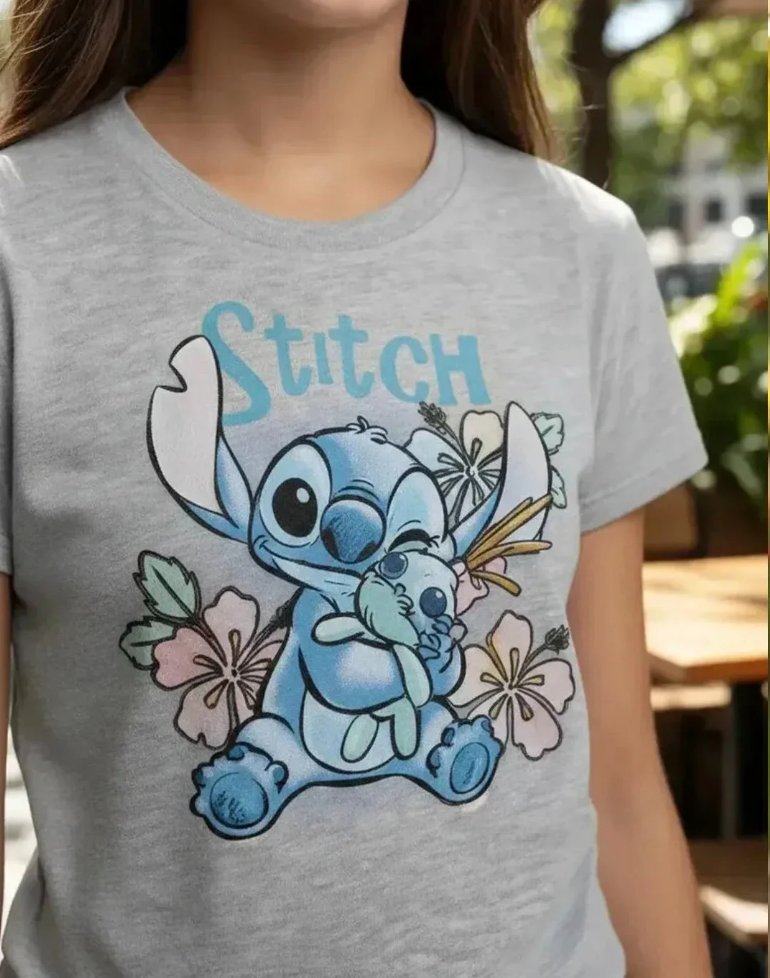 Remera  nena de algodón Disney Stitch - Imagen 5