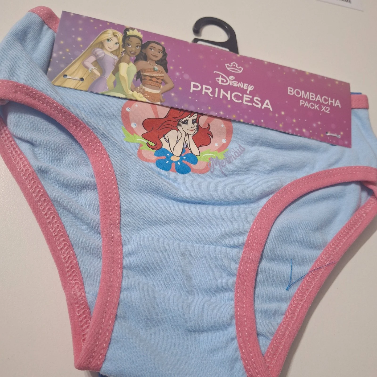 Bombacha Disney Ariel — pack ×2