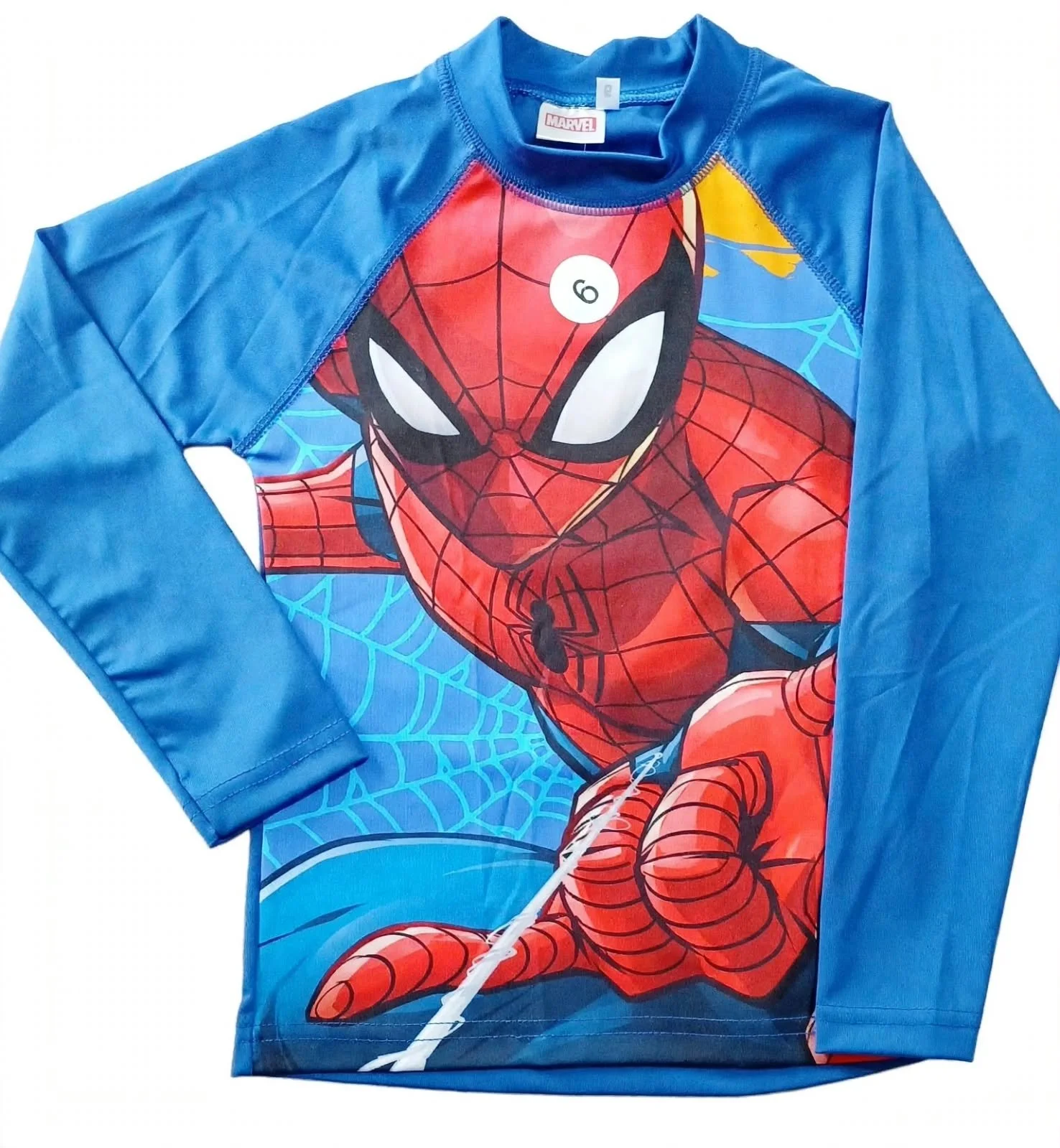 Camiseta UV50 Marvel Spiderman telaraña manga larga