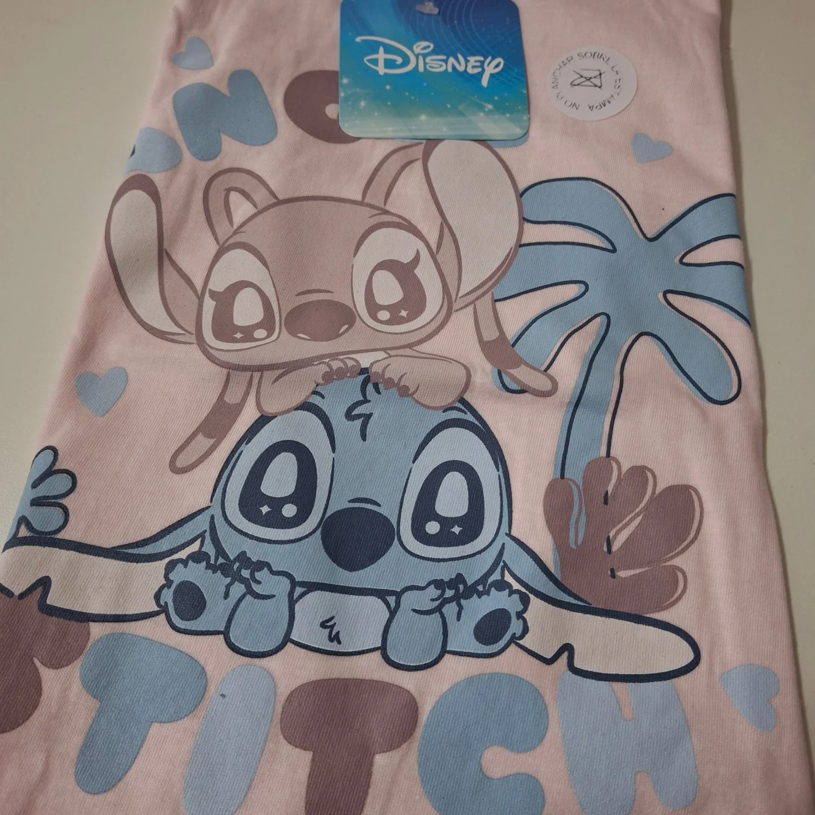 Remera bebé Disney Stitch and Angel rosa - Imagen 4