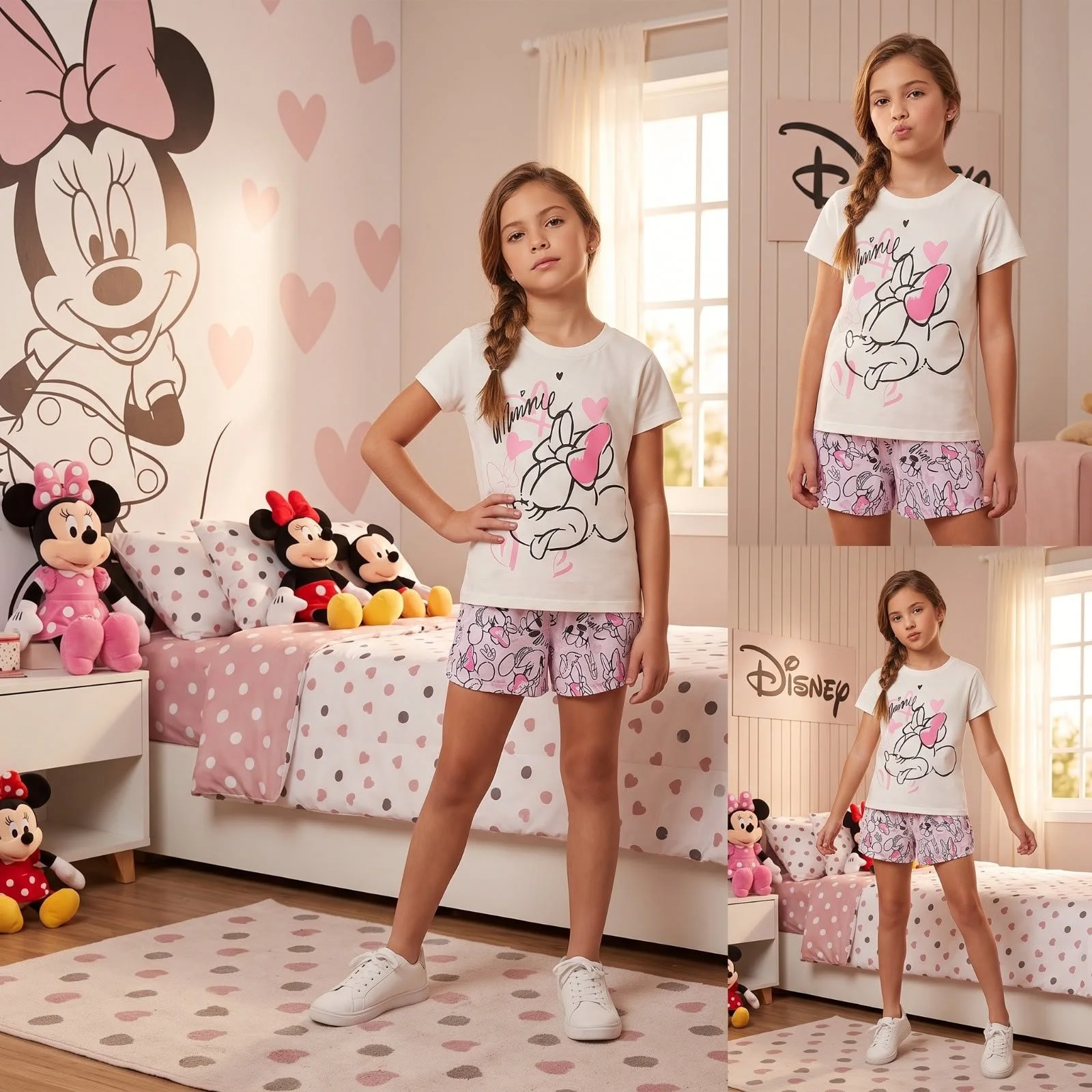 Pijama 100% algodón Minnie Rosa - Imagen 2