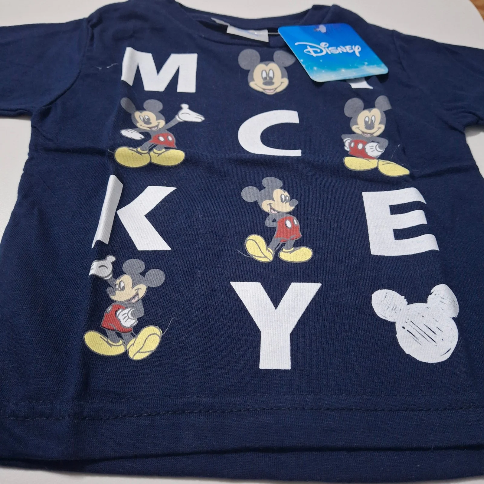 Remera de algodón Disney Mickey bebé azul - Imagen 3