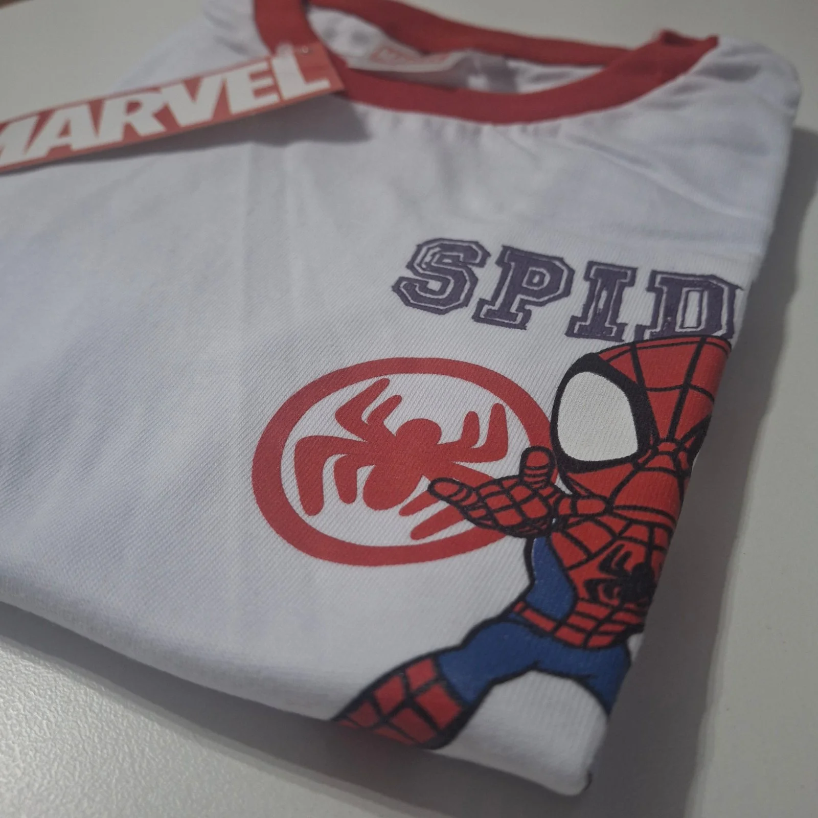 Remera de algodón Marvel Spidey bebé roja - Imagen 4