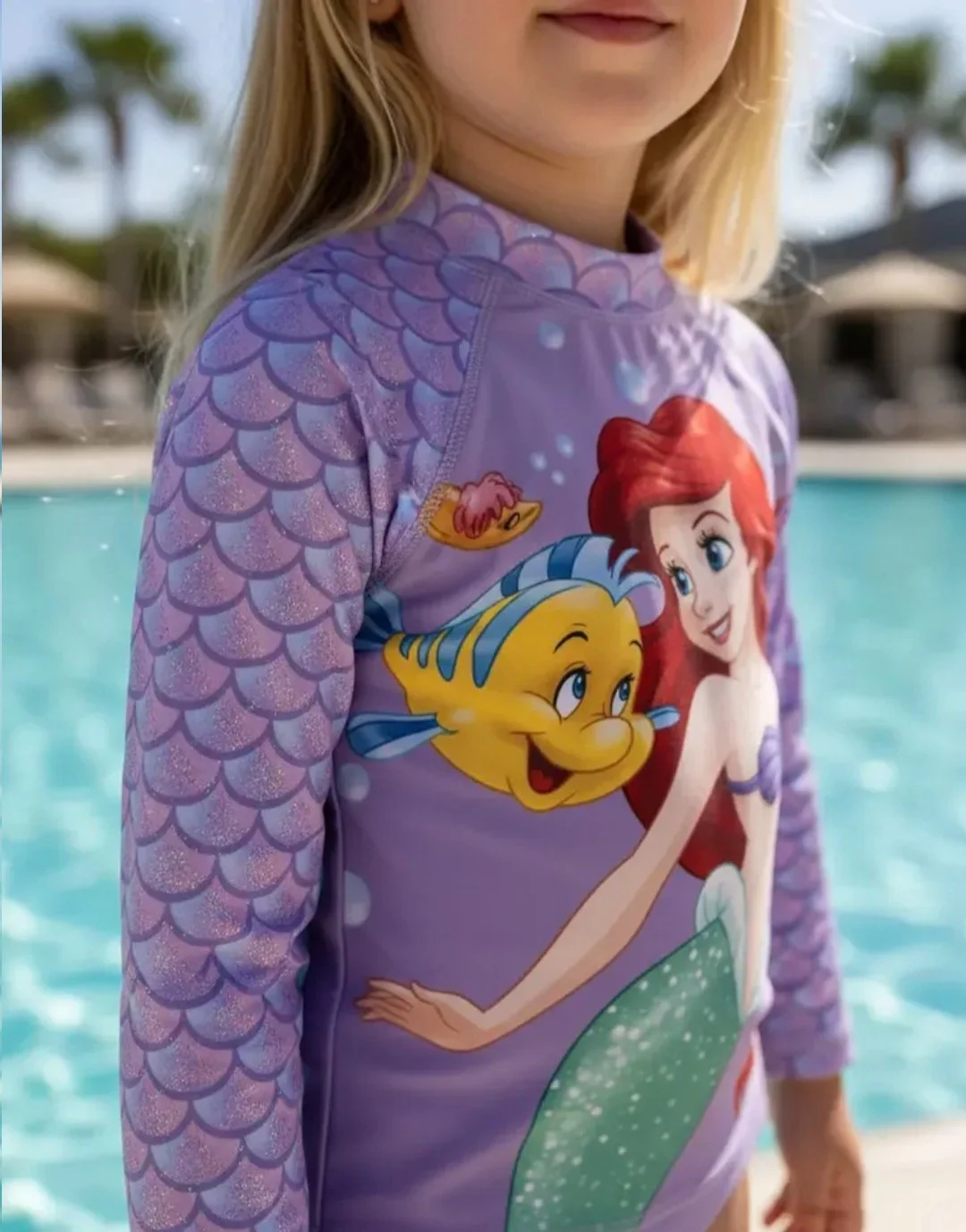 Camiseta UV50 Disney Sirenita Manga Larga - Imagen 3