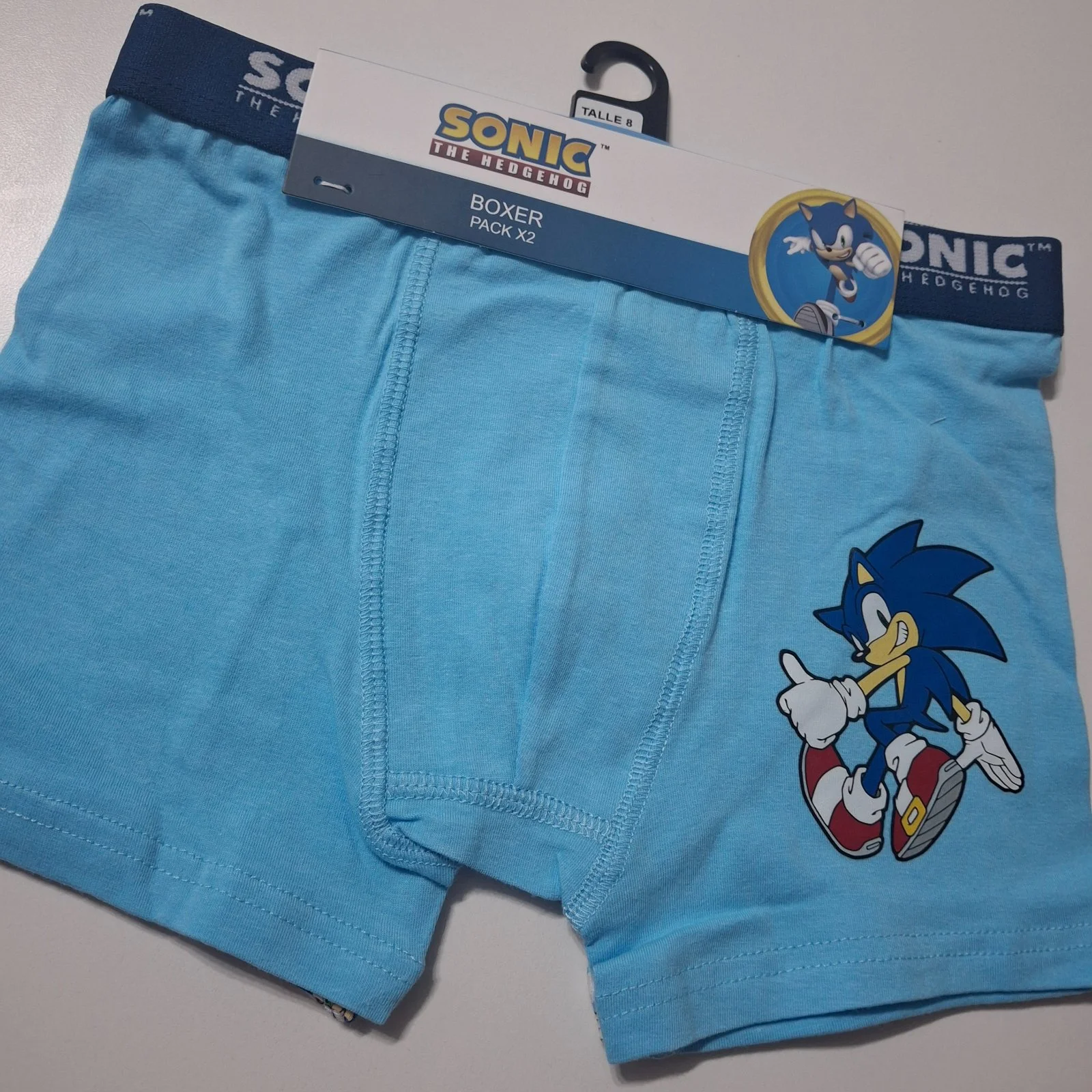 Boxer Sonic algodón pack ×2