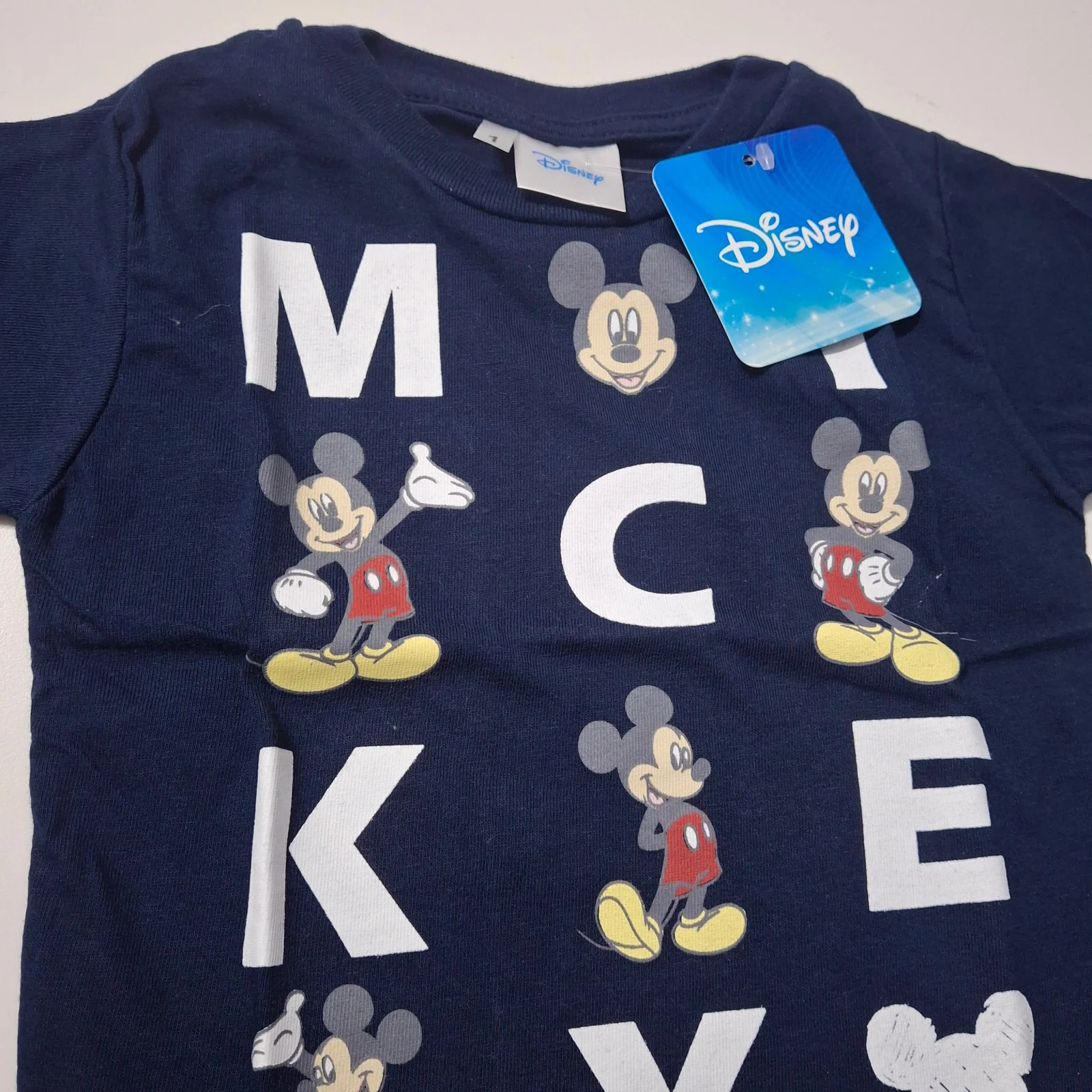 Remera de algodón Disney Mickey bebé azul - Imagen 4