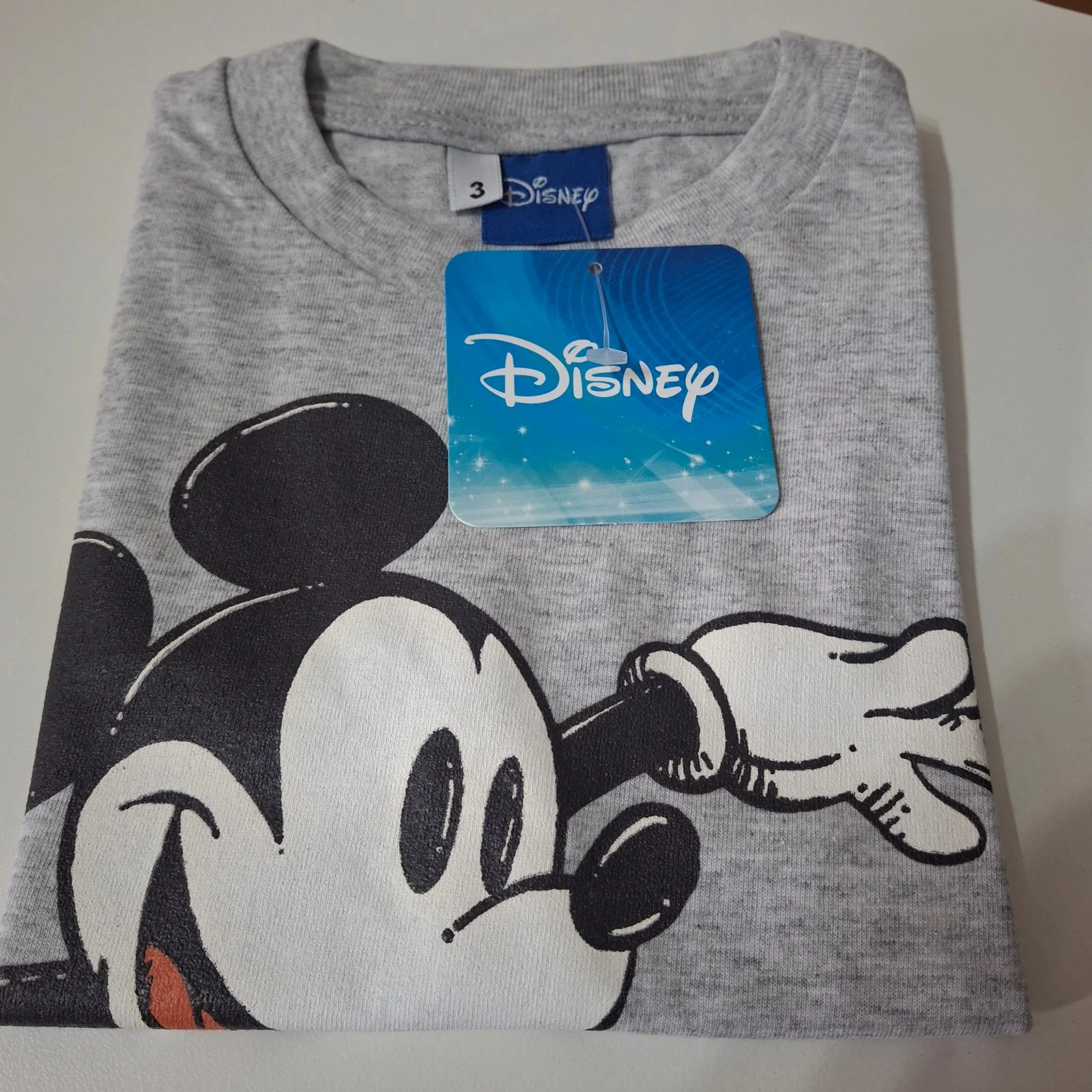 Remera bebé Disney Mickey surfer gris - Imagen 3