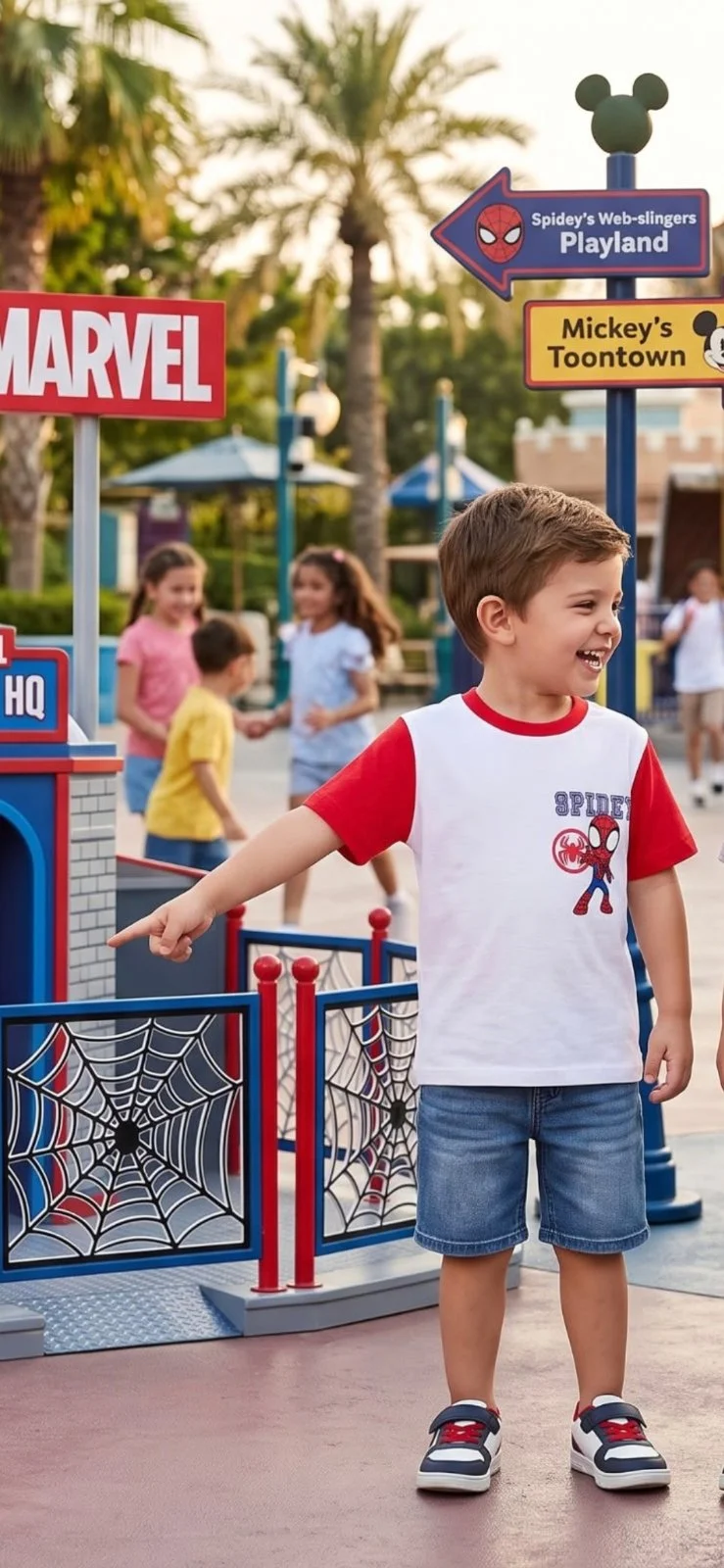 Remera de algodón Disney Spidey bebé