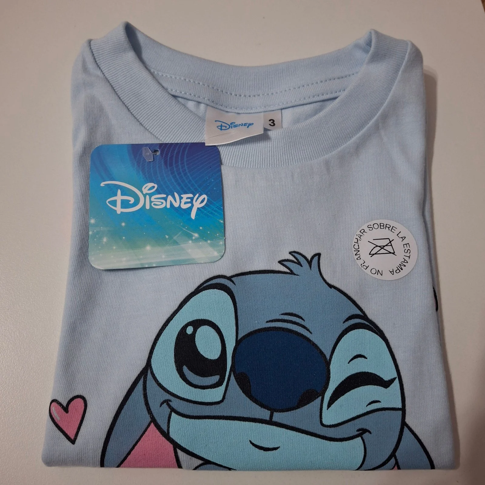 Remera bebé Disney Stitch celeste - Imagen 3