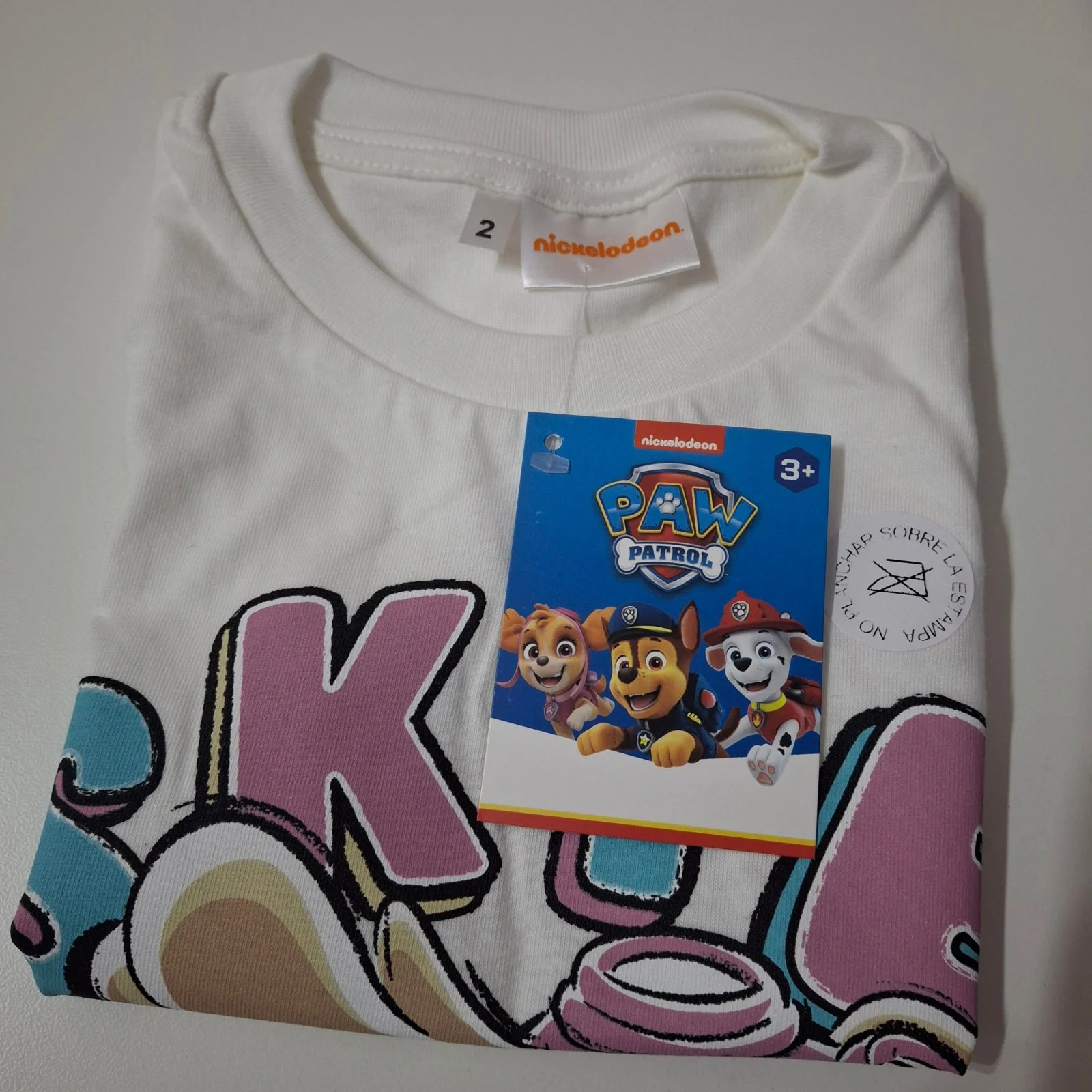 Remera bebé Paw Patrol Skye blanca - Imagen 3