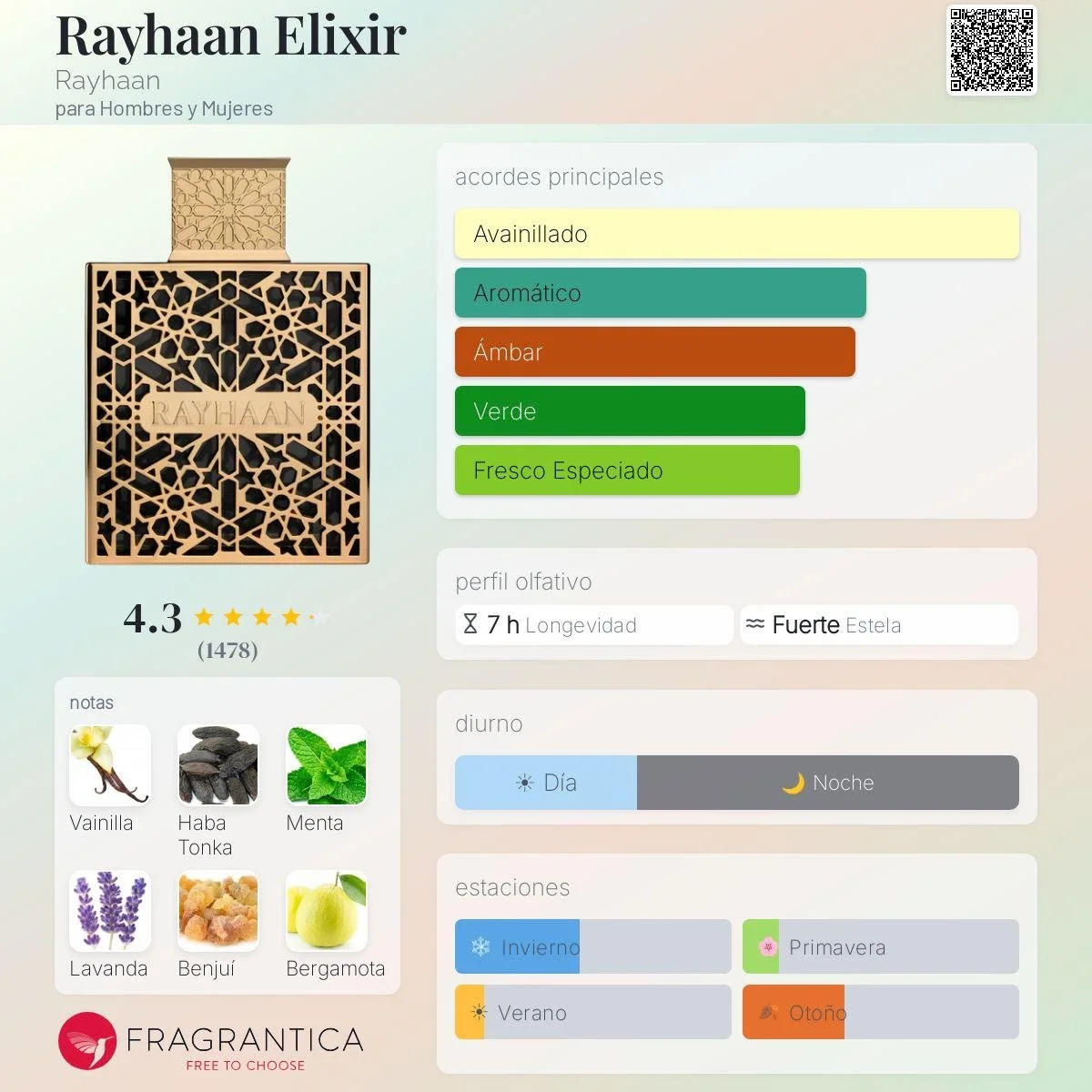 Perfume Rayhaan Elixir Masculino 100ml - Imagen 2